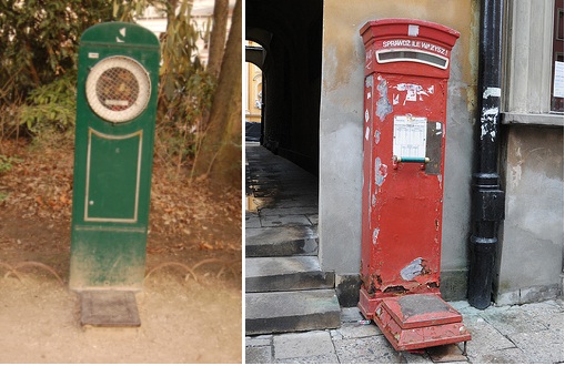 The vintage public body scales still found—and sometimes even operational—in some European cities are spring scales. In Paris, the scales are inscribed with the phrase: “He who often weighs himself knows himself well. He who knows himself well lives well.”