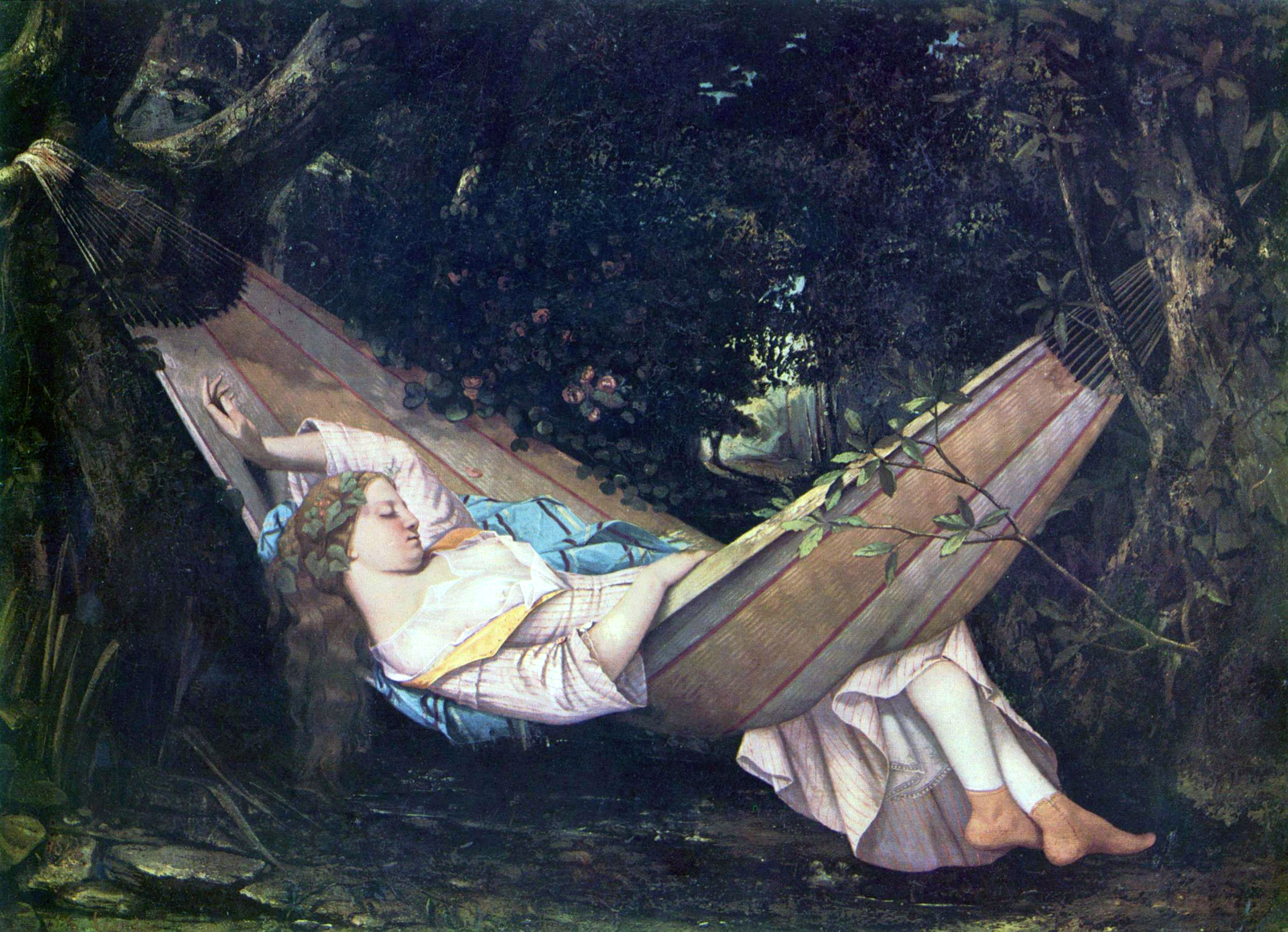 Le Hamac (Gustave Courbet) 1844, 70,5 × 97 cm, Sammlung Oskar Reinhart am Römerholz.