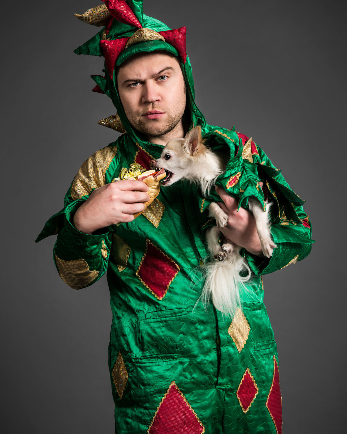 Piff the Magic Dragon, pictured, provided Penn with restaurant recs